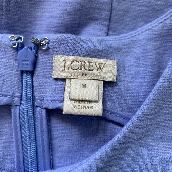 J. Crew Periwinkle Sleeveless Knee Length Dress with Pockets Sz M - Picture 12 of 14